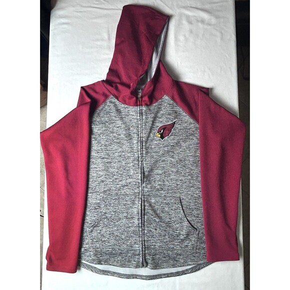 Women's NFL Arizona‎ Cardinals Full Zip Jacket Size XL Hooded LRC7-2 - Picture 8 of 8